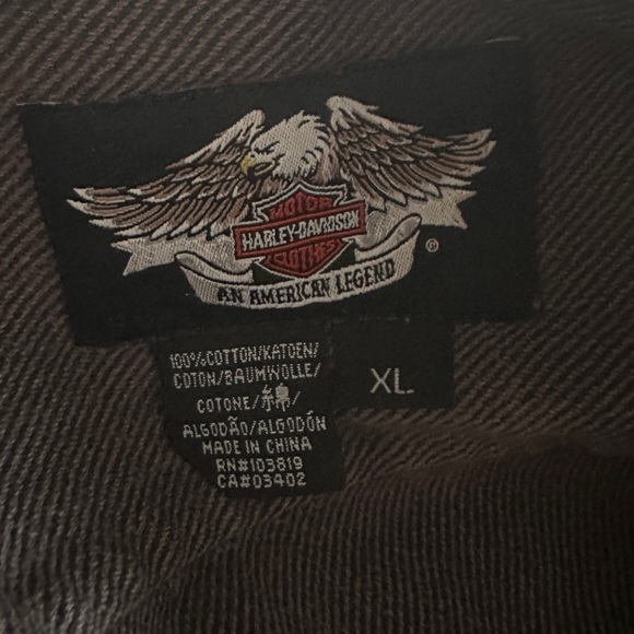 Mens Harley Davidson LS Gray XL - Picture 5 of 5
